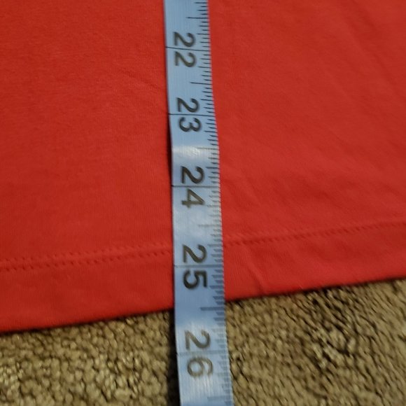 Piper & Blue Henley T-Shirt Short Sleeve Red | Women's Medium M Brand New NWT - Picture 6 of 6